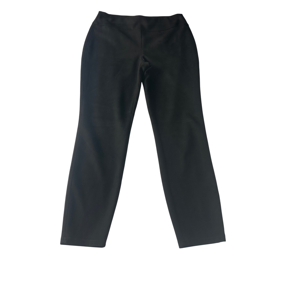 Tahari T Womens Black Stretch Pull On Slim Leg Dress Pants RN 93178